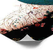 LADY MET STROOMBOUW EN BUTTERFLIES POSTER (Hoek)