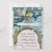 LADY MET UNICORN VRIJGEZELLENFEEST PARTIJ KAART (Achterkant)