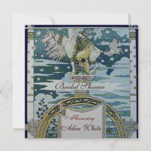 LADY MET UNICORN VRIJGEZELLENFEEST PARTY Silver Kaart