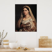 Lady met Veil Poster (Keuken)
