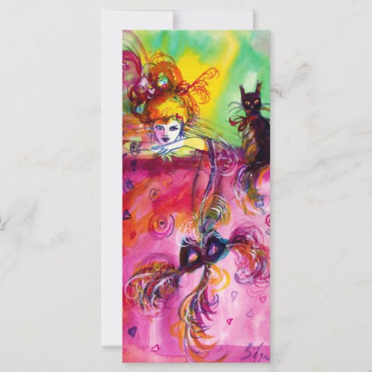 LADY MET ZWARTE CAT (Voorkant)