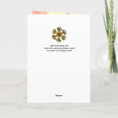 LADY MET ZWARTE CAT KAART (Achterkant)