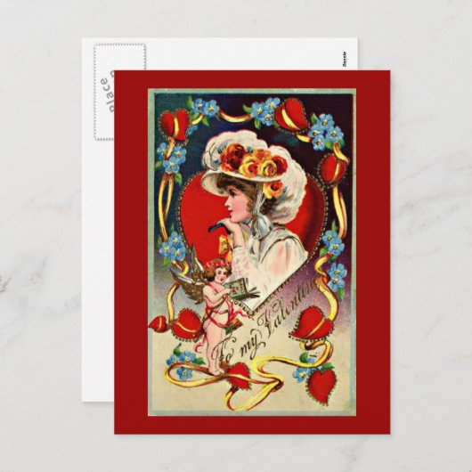  Lady Mijn Valentijn Briefkaart (Voorkant / Achterkant)