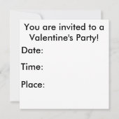 Lady Mijn Valentijn Uitnodiging (Achterkant)