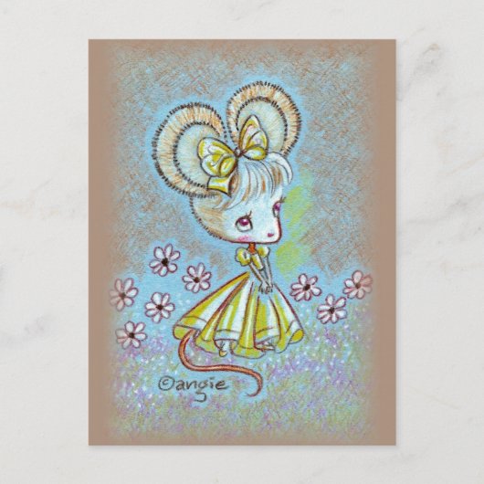 Lady Mouse Briefkaart (Voorkant)