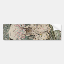 Lady Mouse in een Mob-Pet (door Beatrix Potter) Bumpersticker