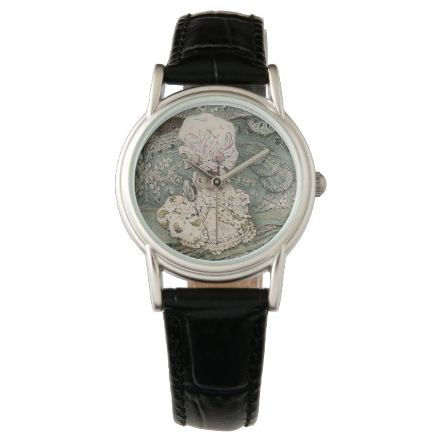 Lady Mouse in een muts (door Beatrix Potter) Horloge (Voorkant)