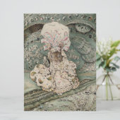 Lady Mouse in een muts (door Beatrix Potter) Kaart (Staand voorkant)