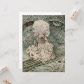 Lady Mouse in een muts (door Beatrix Potter) Kaart (Voorkant / Achterkant in situ)