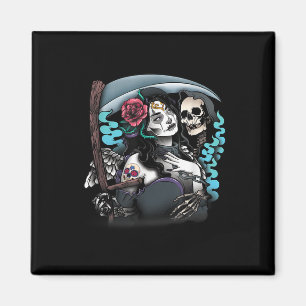 Lady Muerte Tattoo La Muerte Tattoo Lady Tattoo Ta Magneet