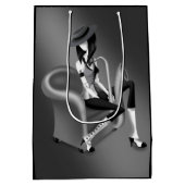 Lady Musician -  jazzelegantie Medium Cadeauzakje (Achterkant)