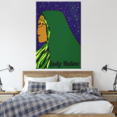 Lady Natuur Canvas afdrukken (Insitu (Slaapkamer))