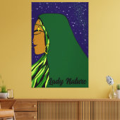 Lady Natuur Canvas afdrukken (Insitu (Woonkamer))