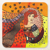 Lady Natuur Kartonnen Onderzetters (Voorkant)