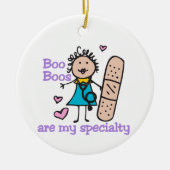 Lady Nurse Keramisch Ornament (Voorkant)