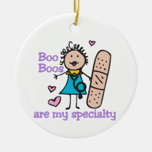 Lady Nurse Keramisch Ornament