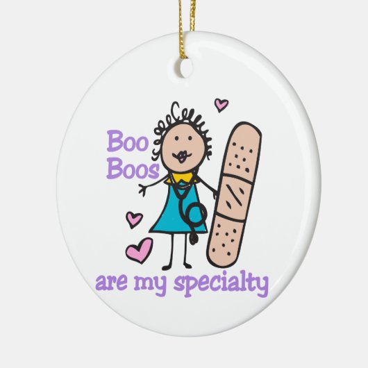 Lady Nurse Keramisch Ornament (Links)