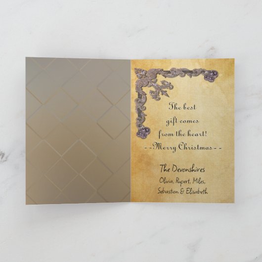 Lady Nutcracker Kerstvakantie Feestdagen Kaart (Binnen)