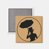 Lady of Ashes Magnet, Goud Magneet (Voorkant / Achterkant)