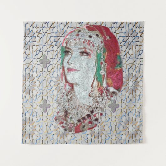 Lady of Atlas II Wandkleed (Voorkant)