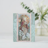 Lady of December Art Nouveau Birthstone Series Briefkaart (Staand voorkant)