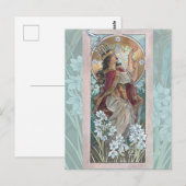 Lady of December Art Nouveau Birthstone Series Briefkaart (Voorkant / Achterkant)