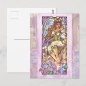 Lady of February Art Nouveau Birthstone Series Briefkaart (Voorkant / Achterkant)