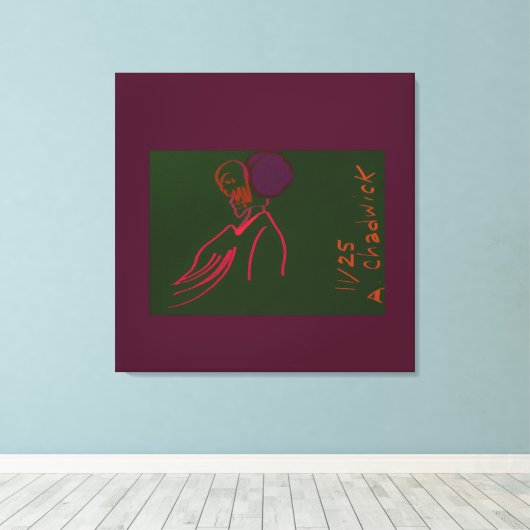 Lady of Grace and Empowerment  Canvas Afdruk (Insitu (Houten vloer))