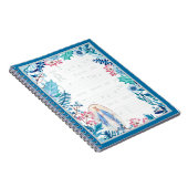 Lady of Grace | Blauwe Floral | Gregorian Chant Notitieboek (Rechterzijde)