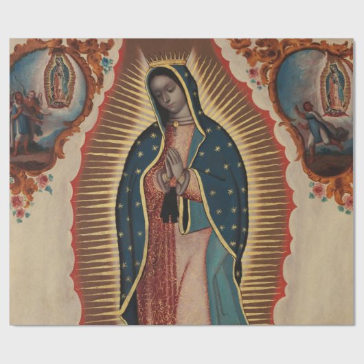 Lady of Guadalupe, 1780, van Sebastian Zalcedo Cadeaupapier (Vlak)