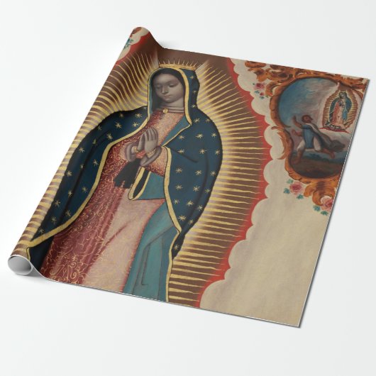 Lady of Guadalupe, 1780, van Sebastian Zalcedo Cadeaupapier (Uitgerold)