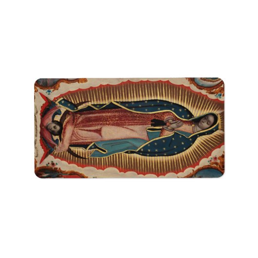 Lady of Guadalupe, 1780, van Sebastian Zalcedo Etiket (Voorkant)