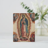 Lady of Guadalupe, 1780, van Sebastian Zalcedo Uitnodiging Briefkaart (Staand voorkant)
