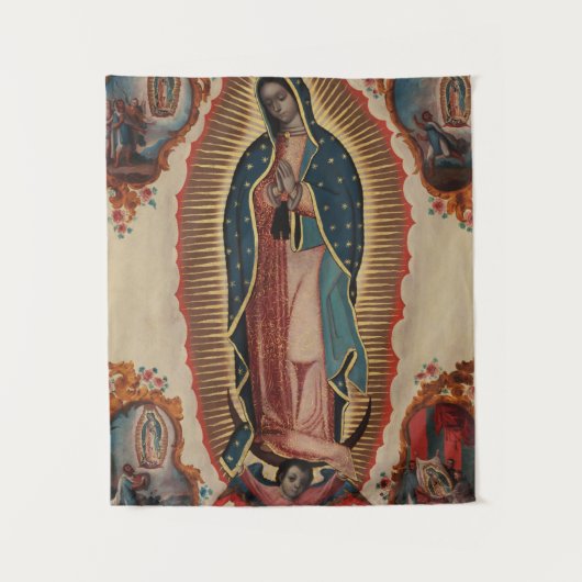 Lady of Guadalupe, 1780, van Sebastian Zalcedo Wandkleed (Voorkant)