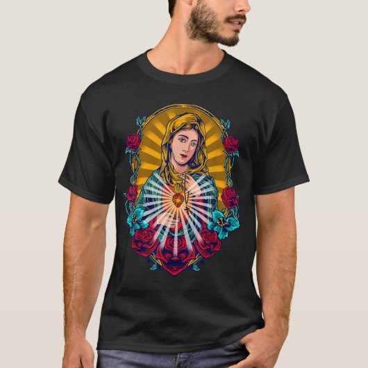 Lady of Guadalupe Mary T-shirt (Voorkant)