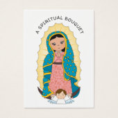Lady of Guadalupe Spirituele Bouquet Prayer Kaart (Voorkant)