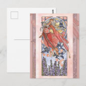 Lady of Juli Art Nouveau Birthstone Series Briefkaart (Voorkant / Achterkant)