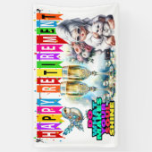 Lady of Leisure HAPPY PENSIONERING BANNER (Verticaal)