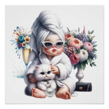 Lady of Leisure Muur Decor