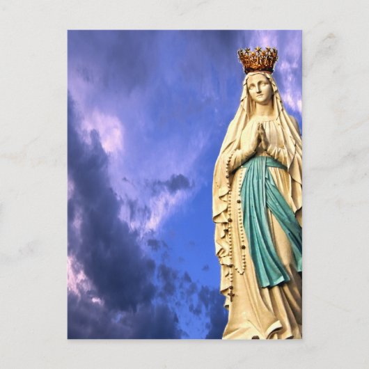 Lady of Lourdes Briefkaart (Voorkant)