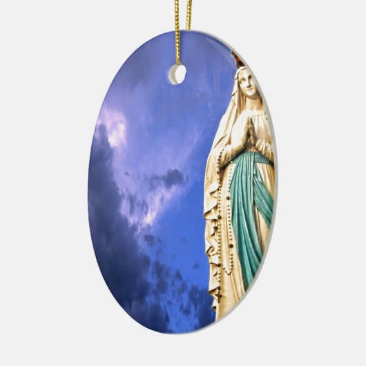 Lady of Lourdes Keramisch Ornament (Links)