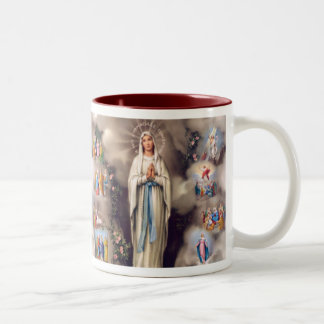 Lady of Lourdes Tweekleurige Koffiemok