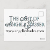 Lady of March Art Nouveau Birthstone Series Briefkaart (Achterkant)