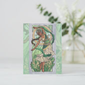 Lady of May Art Nouveau Birthstone Series Briefkaart (Staand voorkant)