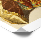 Lady of Quality Playing the Guitar, fashion plate Poster (Hoek)