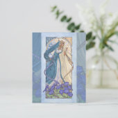 Lady of September Art Nouveau Birthstone Series Briefkaart (Staand voorkant)
