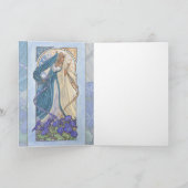 Lady of September Art Nouveau Birthstone Series Kaart (Binnen)