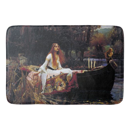 Lady of Shallot op boot Waterhouse Art Bath Mat (Voorkant)