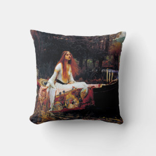 Lady of Shallot op boot Waterhouse Art Pillow Kussen