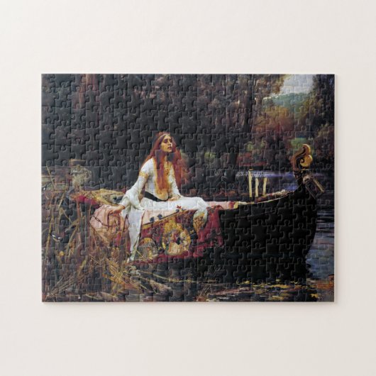 Lady of Shallot op boot Waterhouse Art Puzzel Legpuzzel (Horizontaal)